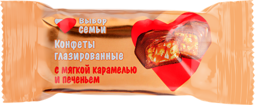 

Конфеты Выбор семьи карамель с печеньем вес
