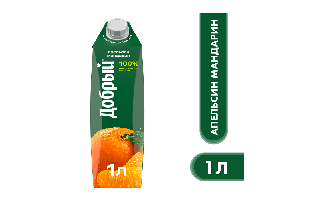 

Напиток сокосодержащий Добрый Апельсин мандарин 1 л