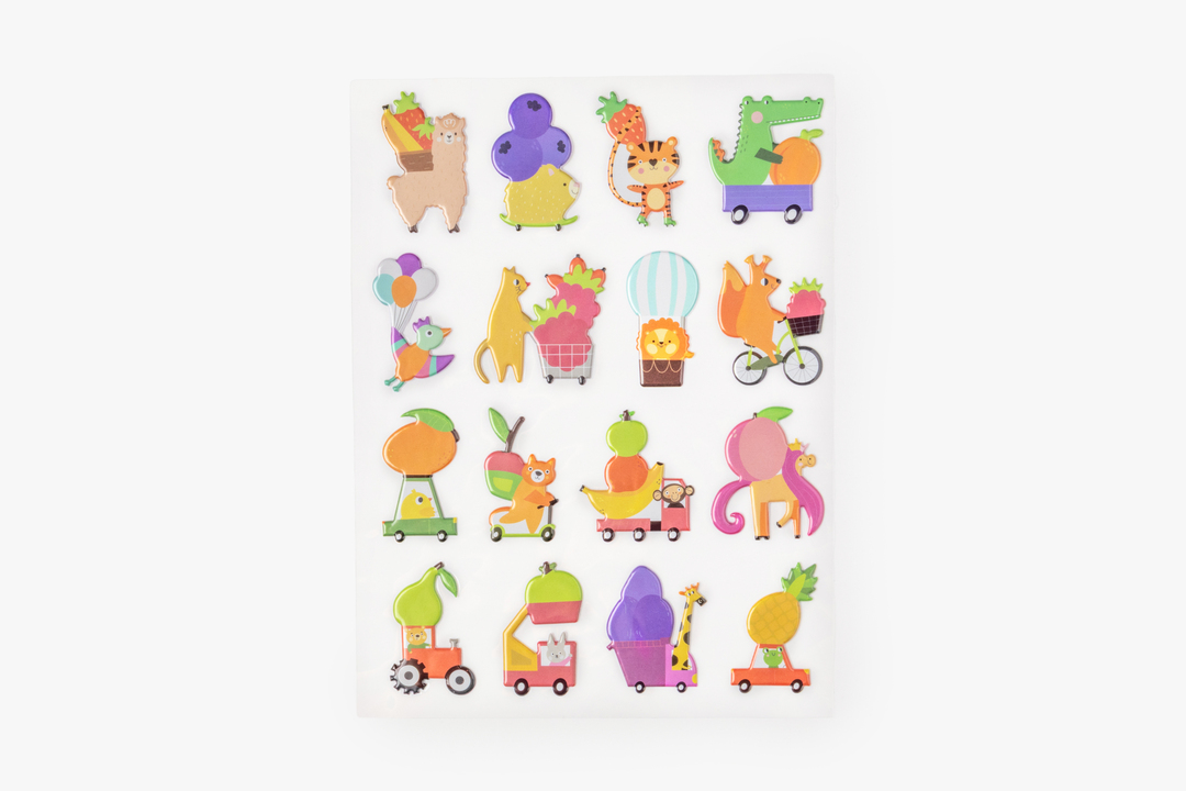 

Наклейки объемные ВкусВилл Хомячок Шушик и его друзья 15 х 20 см