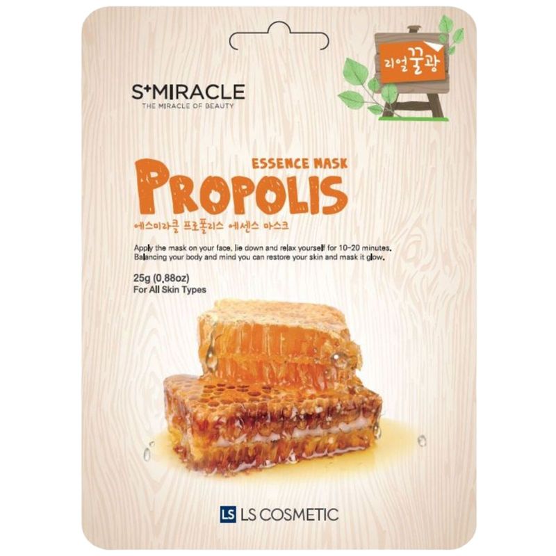 

Маска S+Miracle Propolis Essence Mask с прополисом тканевая для лица 25 г