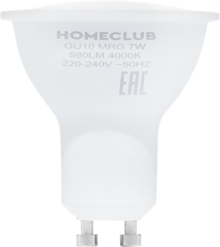 

Лампа светодиодная Homeclub софит 7 Вт GU10 нейтральный свет арт. LED-MRG-7GU1040