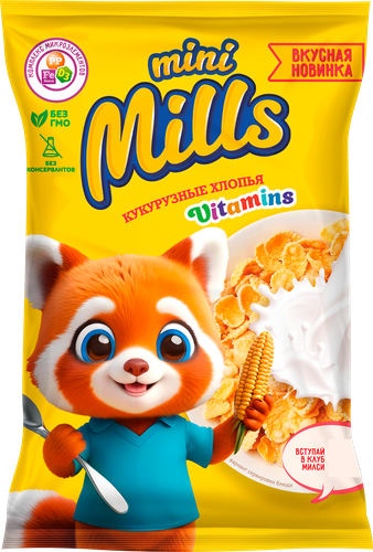 

Хлопья Mini Mills кукурузные 160 г