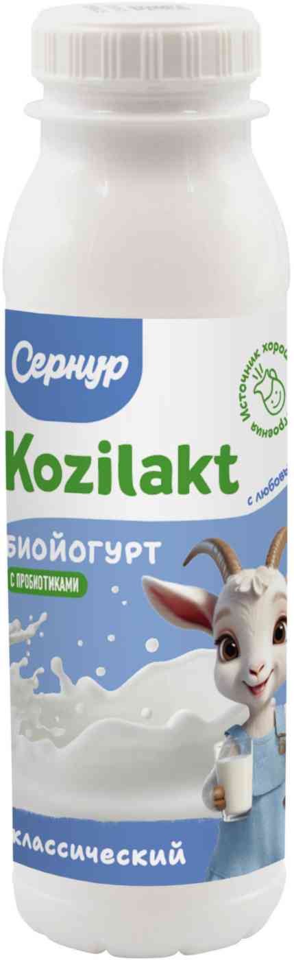 

Биойогурт Kozilakt классический из козьего молока 3.0 - 4.5% 250 г