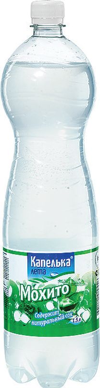 

Напиток безалкогольный Капелька Лета Мохито клубничный сильногазированный 1.5 л