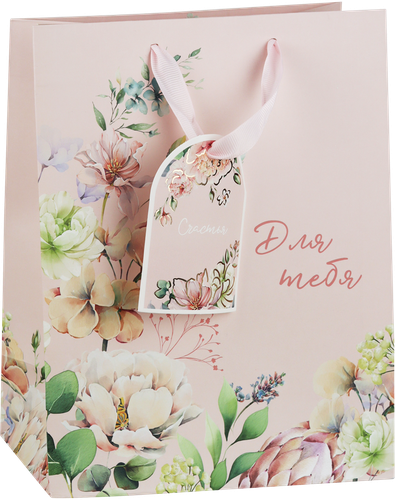 

Пакет подарочный City Home Trade Special Flower премиум 22.7 х 18 х 10 см 1 шт.