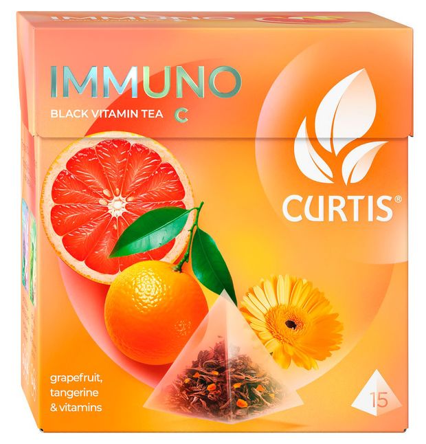 

Чай черный Curtis Immuno ароматизированный 15 пакетиков х 1.7 г