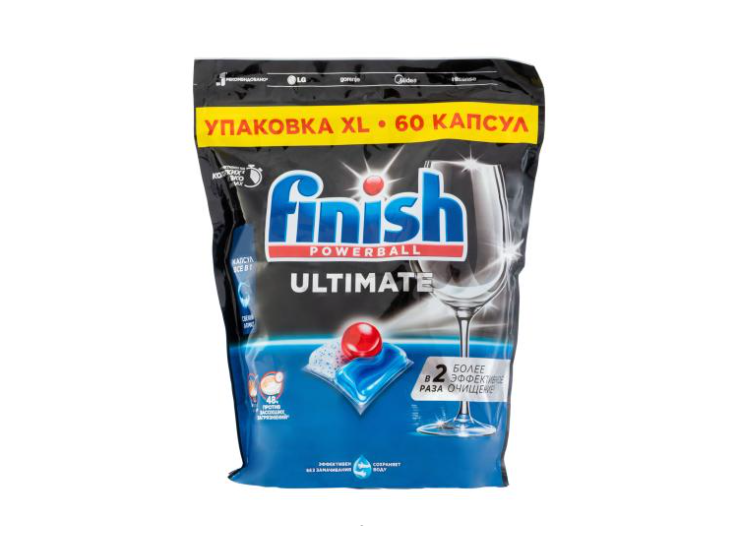 

Таблетки для посудомоечных машин Finish Powerball Ultimate All in 1, 60 шт.