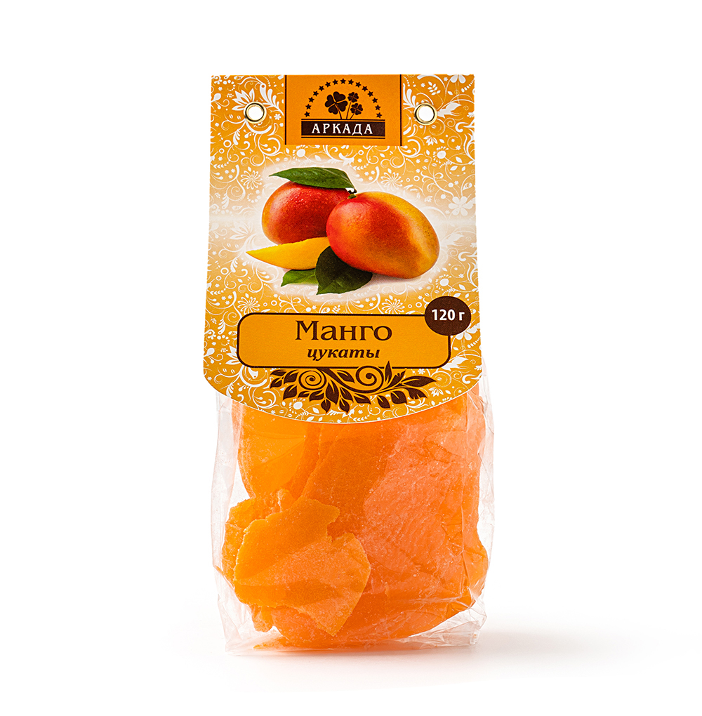 

Цукаты Аркада манго сушеное 120 г Россия