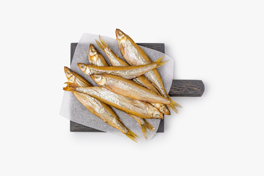 

Корюшка азиатская горячего копчения 150 г