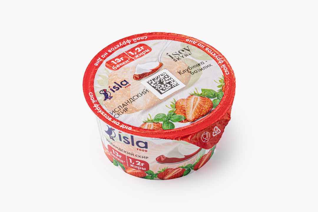 

Исландский скир Isey Skyr с клубникой и базиликом 1.2% 140 г