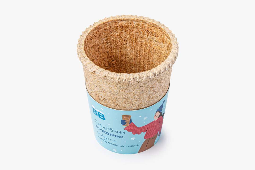 

Стаканчик съедобный ВкусВилл имбирное печенье 75 г