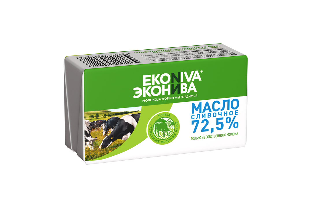 

Масло сливочное ЭкоНива 72.5% 180 г