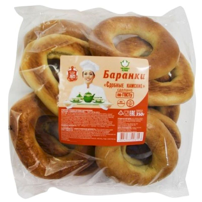 

Баранки Челны-Хлеб Сдобные с маком 350 г