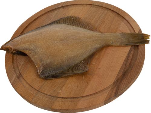 

Камбала горячего копчения вес