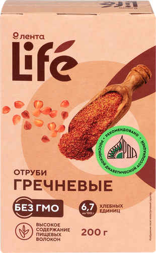 

Отруби гречневые Лента Life 200 г