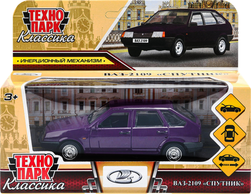 

Автомобиль Технопарк Спутник ВАЗ-2109 цвет в ассортименте 1 шт.