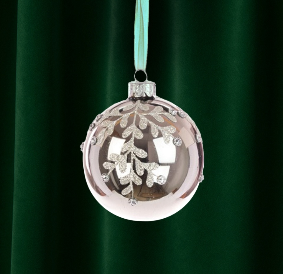 

Игрушка для елки Florasilk Коллекция Традиции Шар с узором и бисером цвет коричневый, 8 см, Великобритания