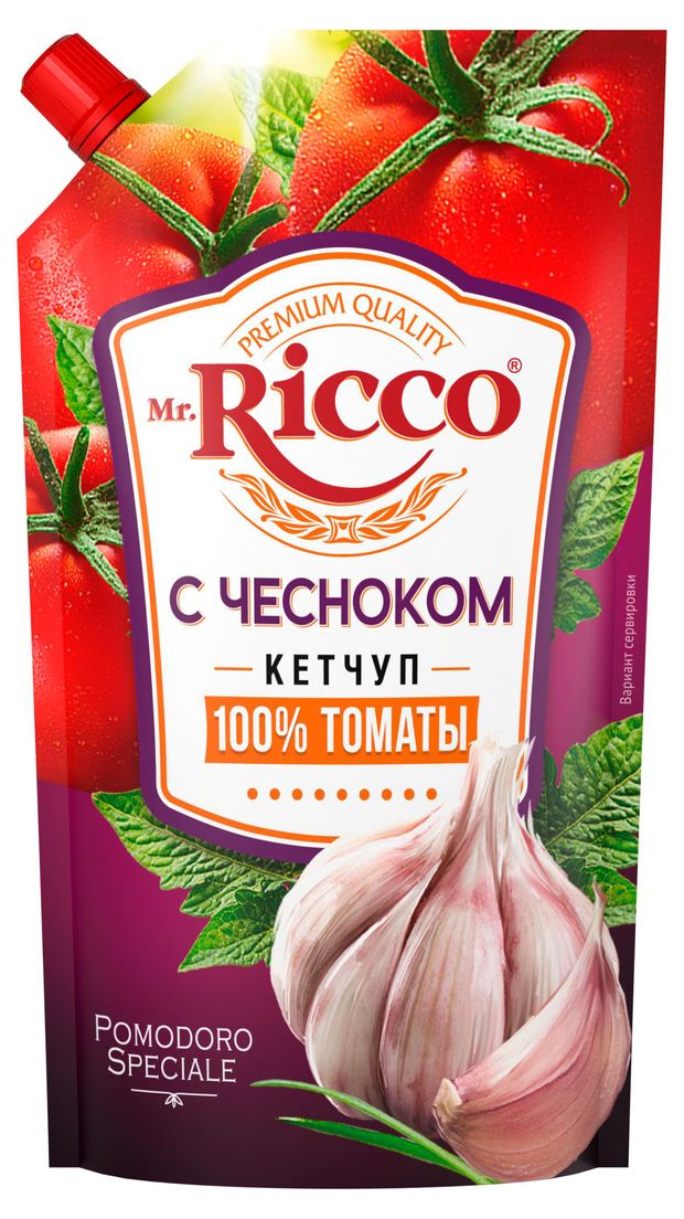 

Кетчуп Mr.Ricco Pomodoro Speciale с чесноком 300 г