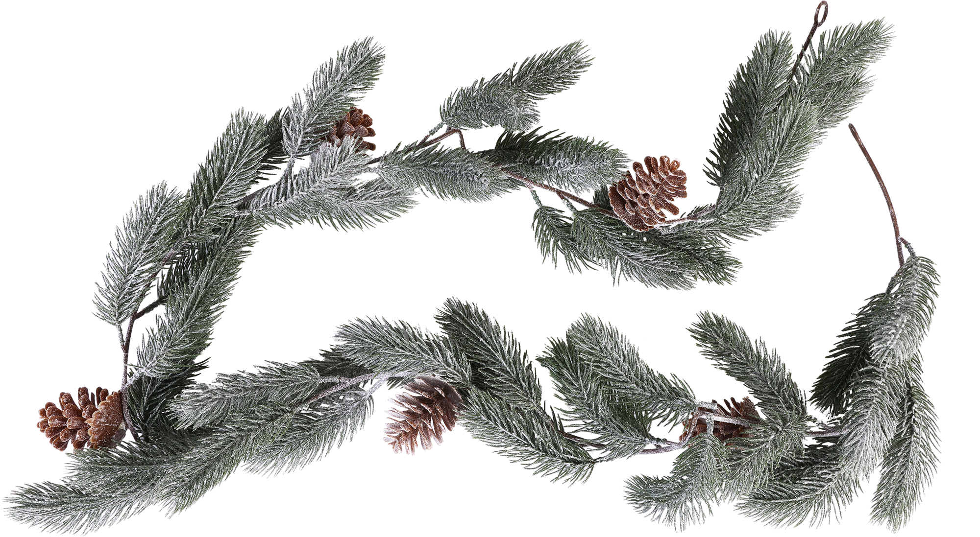 

Гирлянда еловая Homeclub Заснеженная с шишками литые ветки 178 см