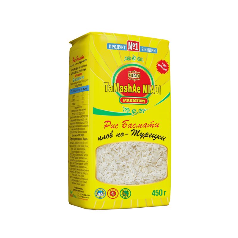 

Рис басмати Tamashae Miadi плов по-турецки 450 г
