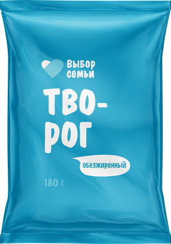 

Творог Выбор Семьи обезжиренный без змж, 180г