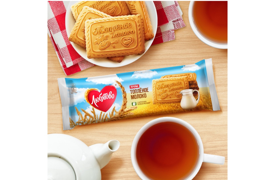 

Печенье Любятово сахарное топленое молоко 267 г дизайн в ассортименте