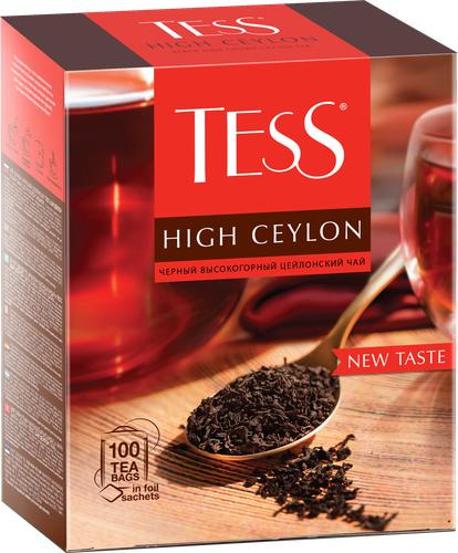

Чай Tess High Ceylon байховый черный 100х2.25 г