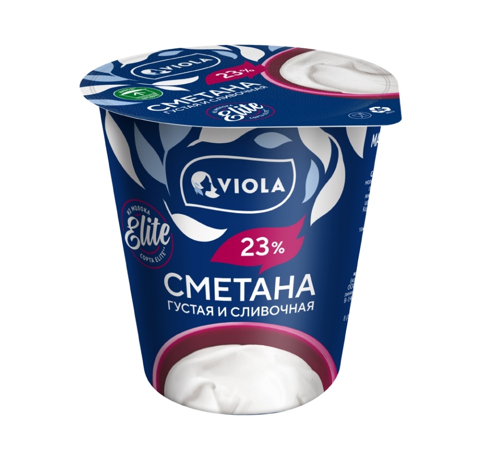 

Сметана Viola густая и сливочная 23% 315 г