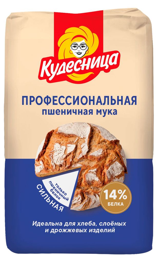 

Мука пшеничная Кудесница Профессиональная 1.9 кг