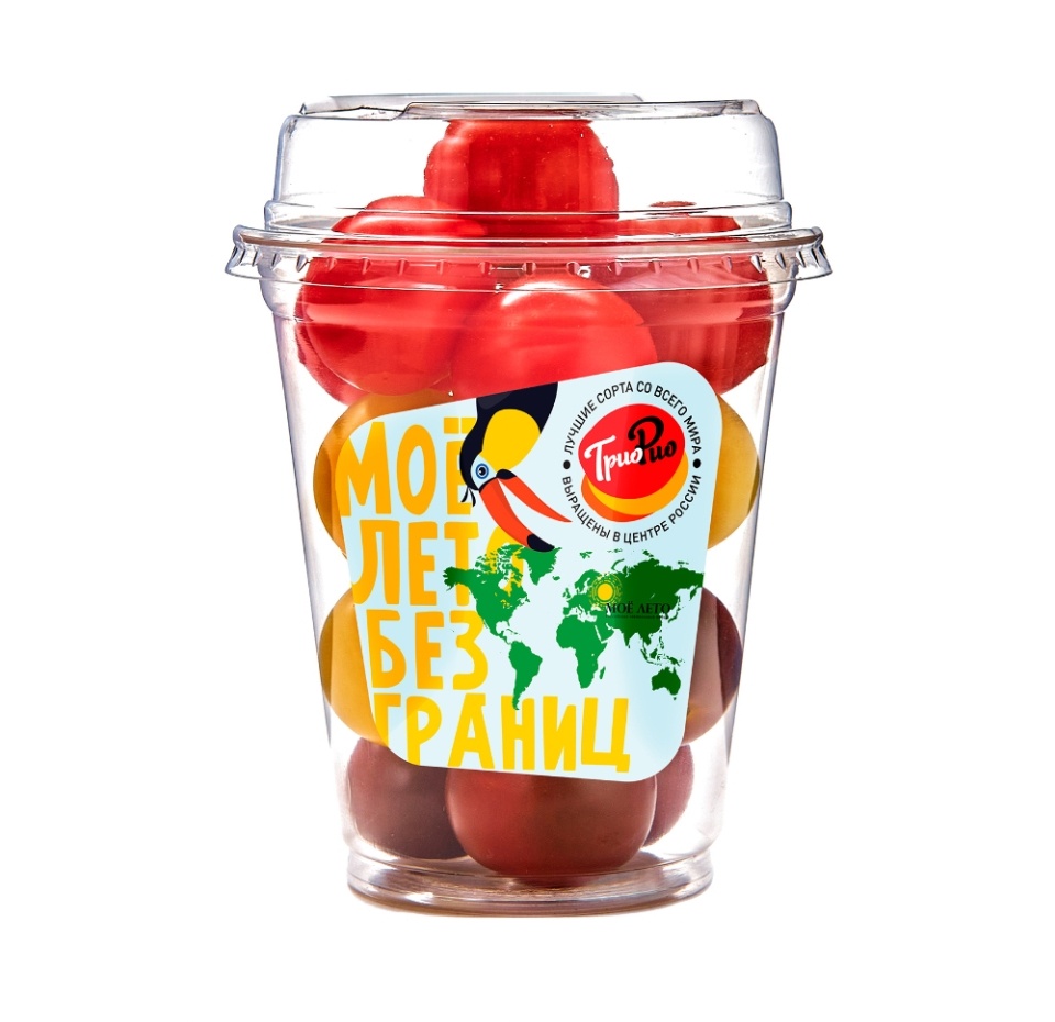 

Помидоры Черри Микс Трио Рио 250 г в шейкере