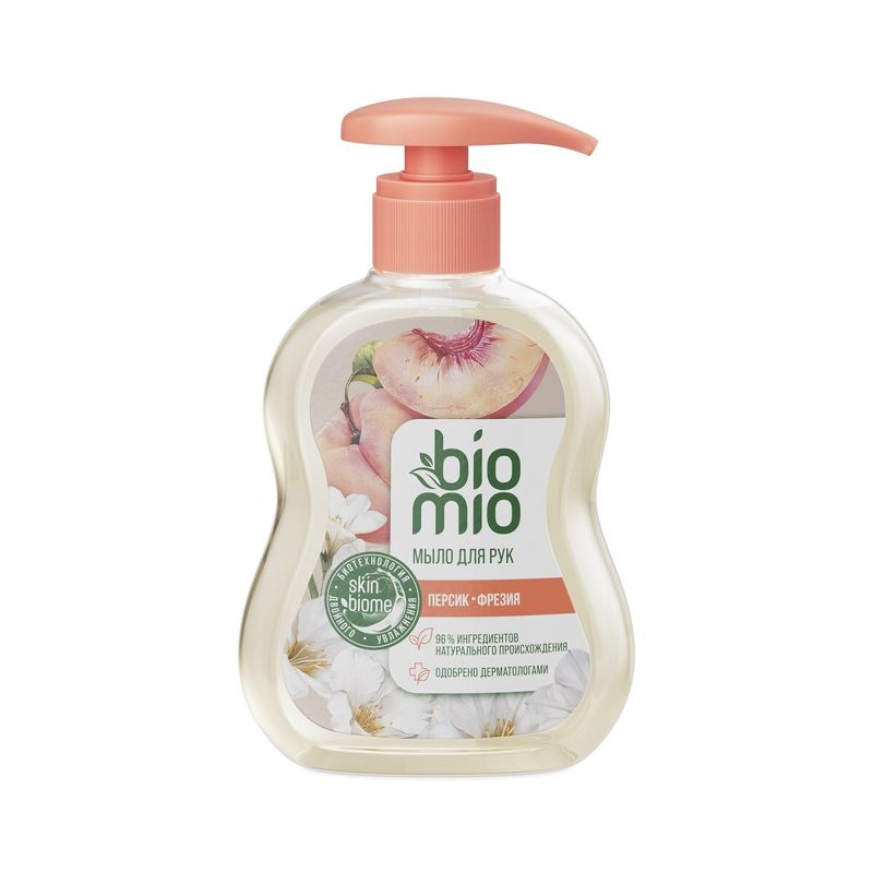 

Мыло жидкое BioMio Natural Liquid Soap Персик-фрезия 300 мл