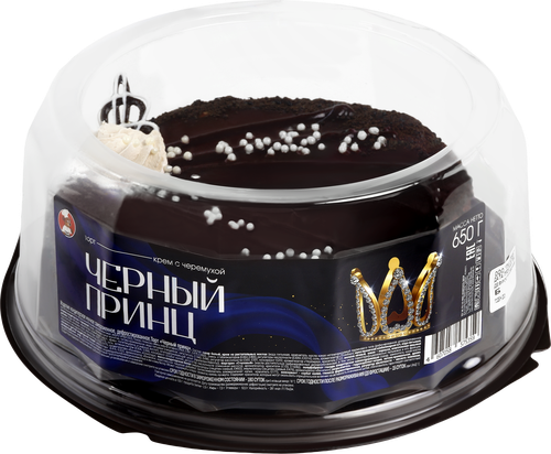 

Торт бисквитный Смак Черный принц 650 г
