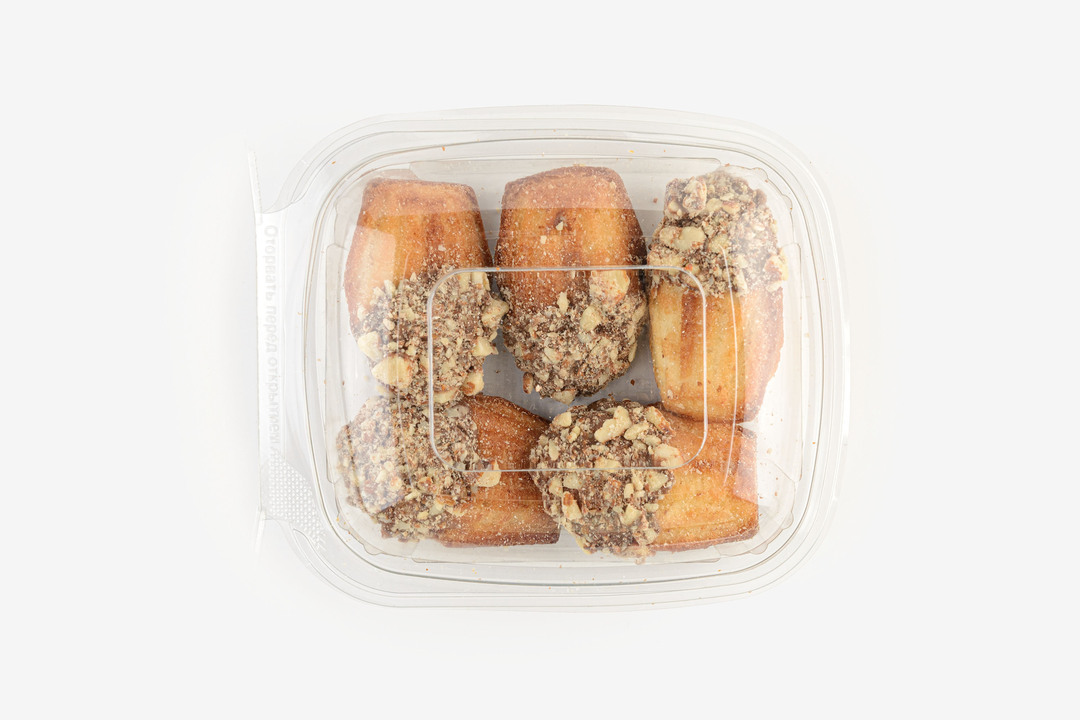 

Кексы ВкусВилл Мадлен в молочном шоколаде с миндалем 80 г