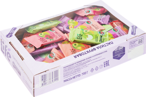 

Пастила фруктовая Лента Life Ассорти 700 г