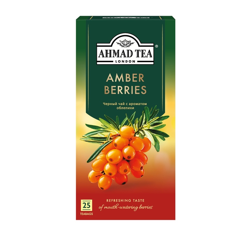 

Черный чай Ahmad Tea Amber Berries 25 пакетиков