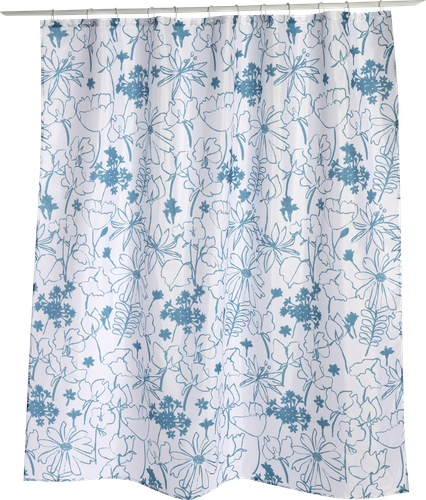 

Штора для ванной Aqua-Rivus Вуаль бело-синяя 180х180 см