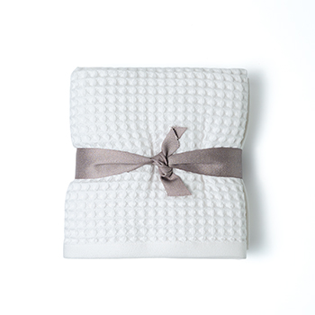 

Полотенце банное Азбука Вкуса Детали белое вафельное 70 х 150 см