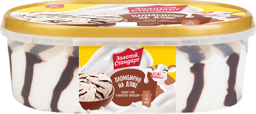 

Мороженое Золотой стандарт Суфле и шоколад 445 г