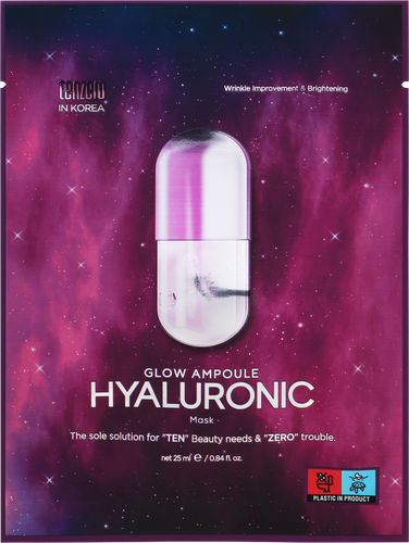 

Маска для лица Tenzero Glow Ampoule с гиалуроновой кислотой, 25 мл