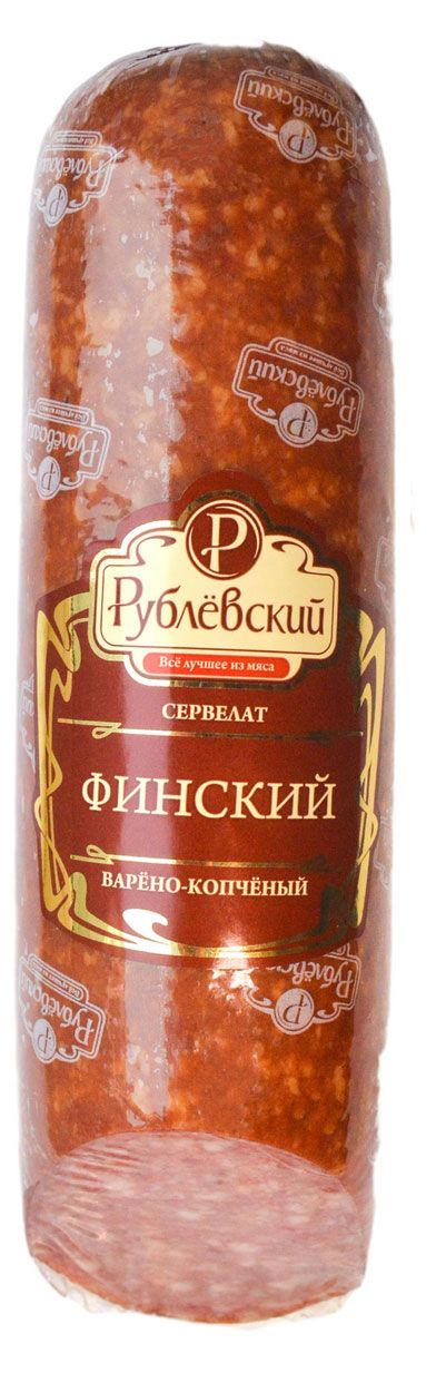 

Колбаса варено-копченая Рублевский Финский сервелат 300 г