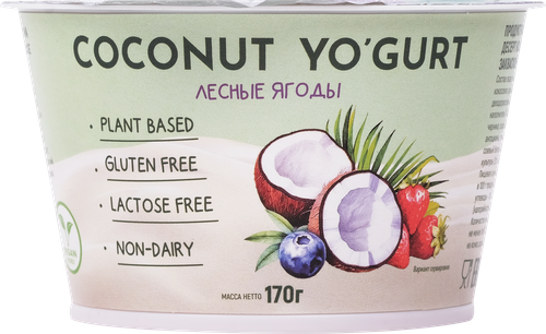 

Десерт G-Balance кокосовый с йогуртовой закваской лесная ягода 170 г