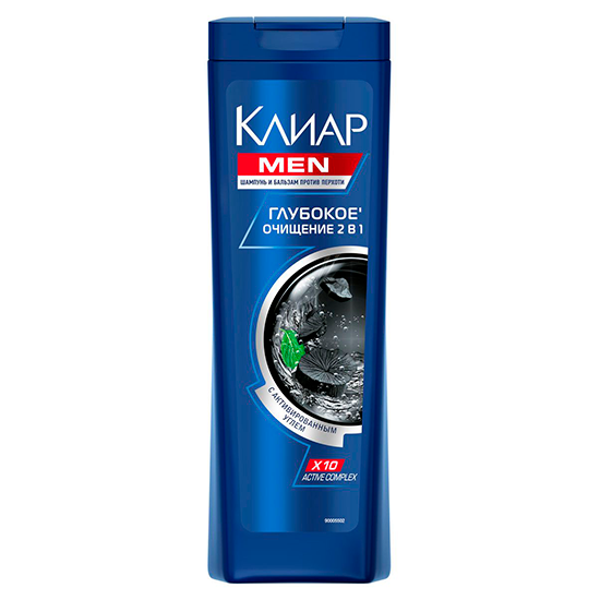 

Шампунь Клиар Men против перхоти для мужчин 2в1 глубокое очищение 400 мл