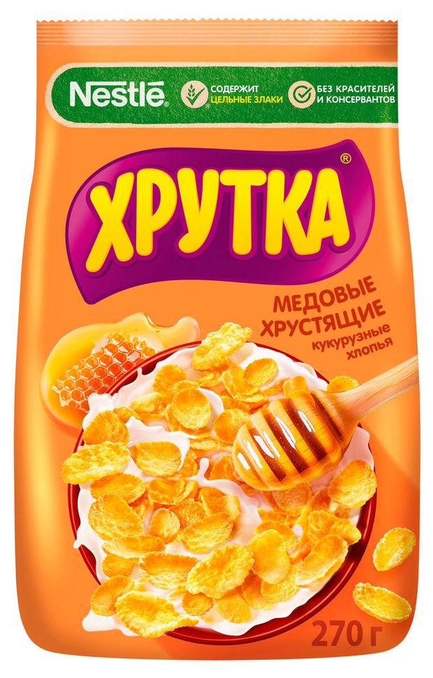 

Хлопья Хрутка кукурузные медовые 270 г