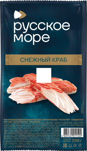 

Крабовые палочки Русское Море Снежный краб 200 г