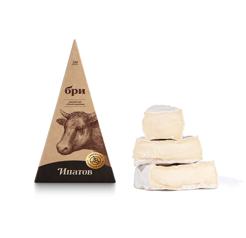 

Сыр мягкий Ипатов Brie с белой плесенью 60% 150 г