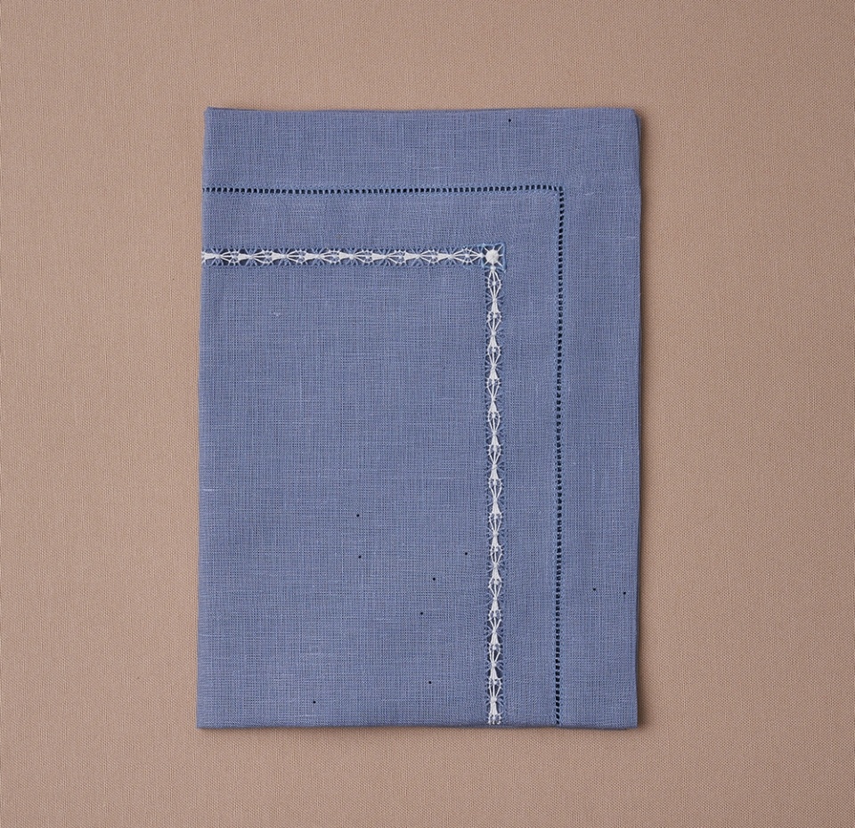 

Салфетка сервировочная Крестецкая строчка Золотая рыбка Синий 55 х 40 см