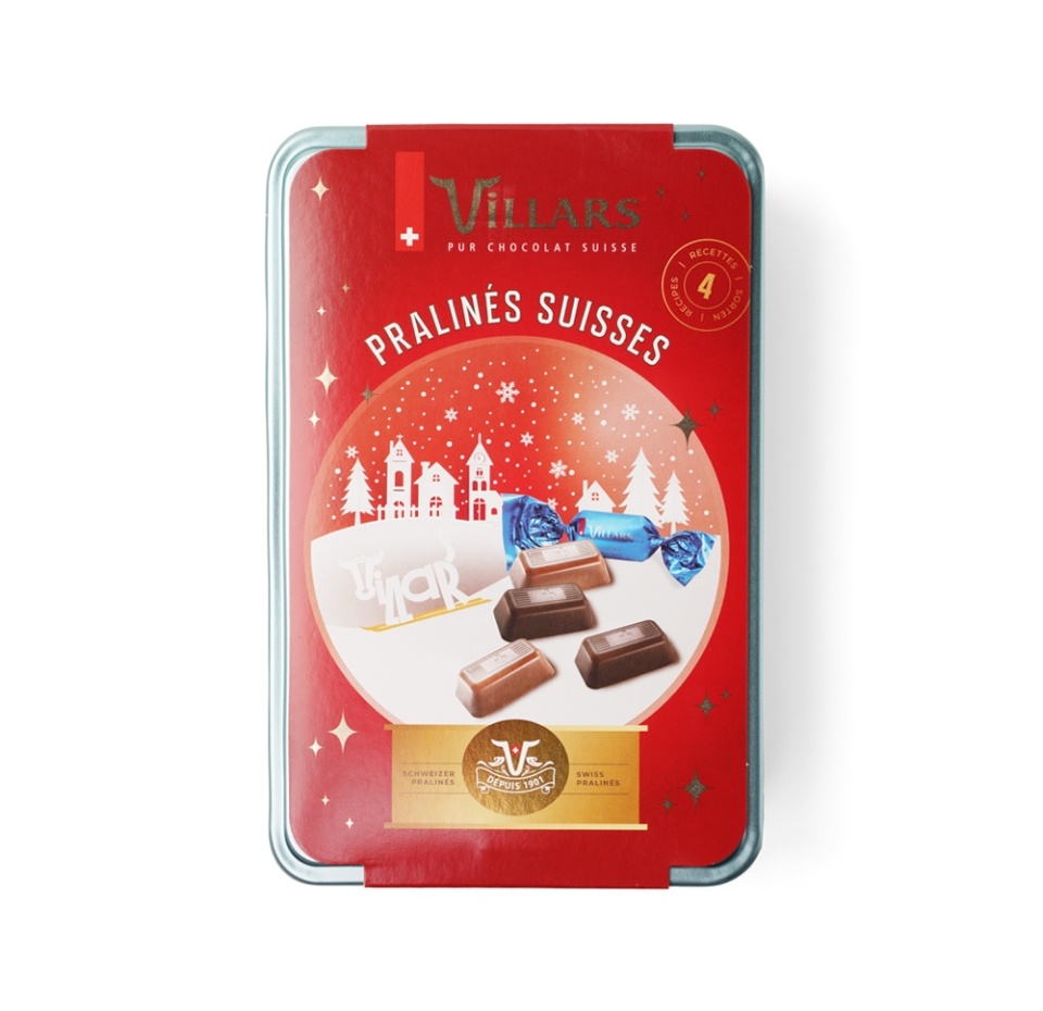 

Ассорти шоколадных конфет Villars с начинкой "Репродукции рекламных плакатов начала ХХ века." 250г