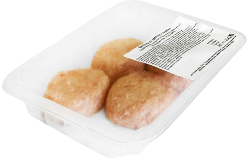 

Биточки из мяса кролика и индейки рубленые вес