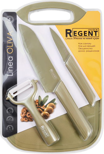 

Набор ножей Regent inox Linea Oliva 4 предмета