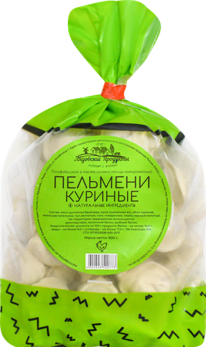 

Пельмени Лядовские продукты Куриные 900 г